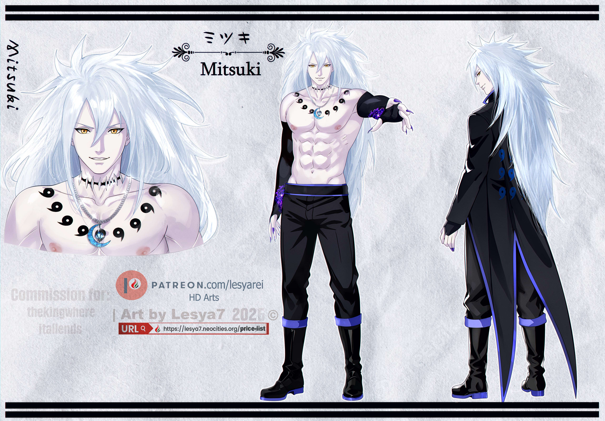 Commission Mitsuki Character Sheet