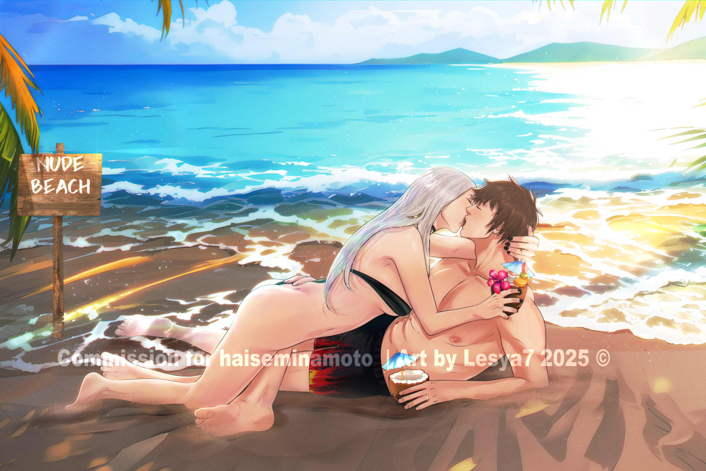 Commission: Grant x Nour OCs