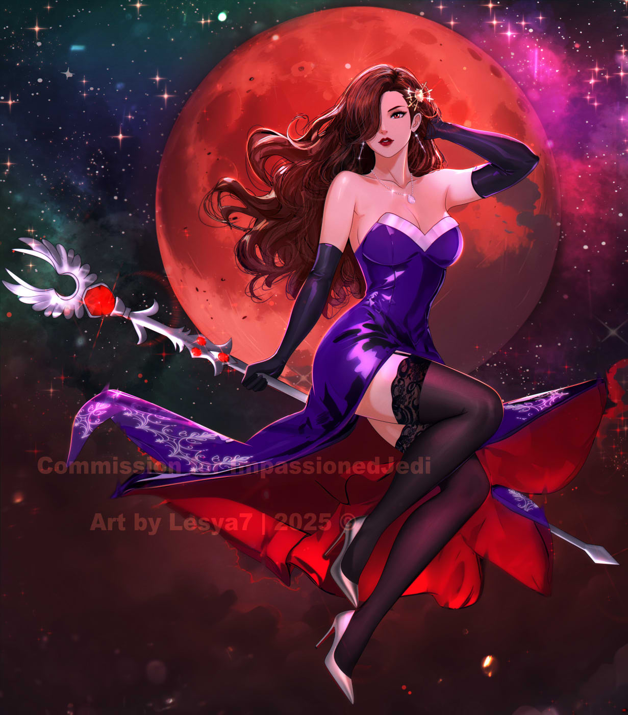 Dark Fantasy Commission Halloween Celine (OC)