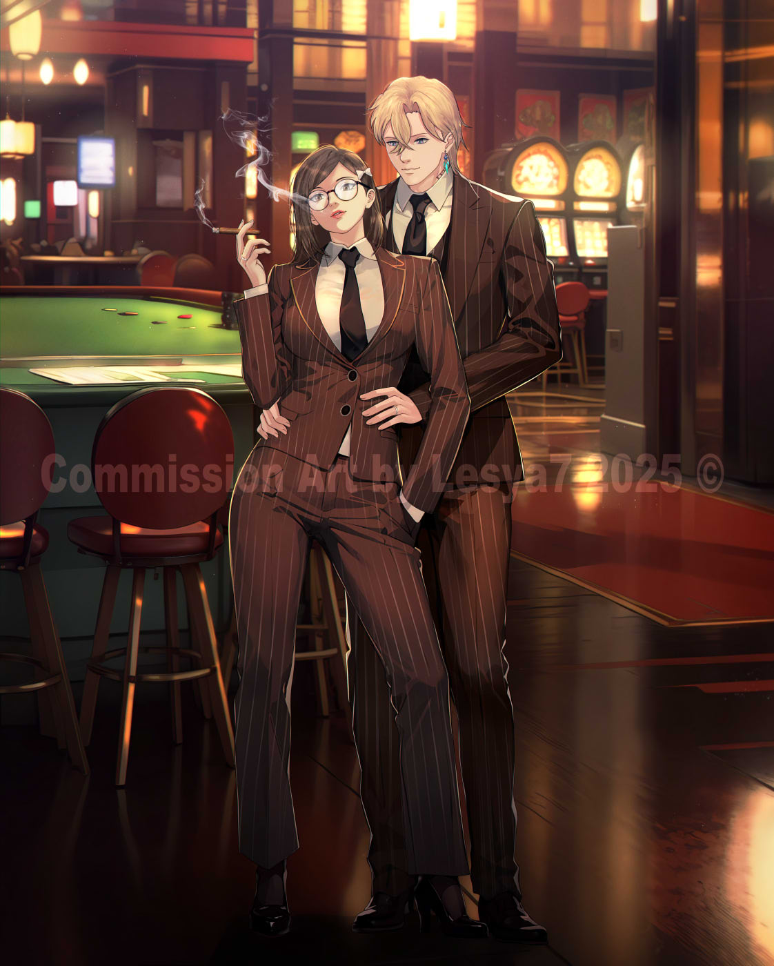 Commission: Aventurine x Amelia OC